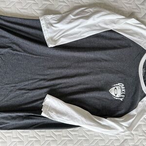 Oakley Men's Charcoal and White Long Sleeve Tee